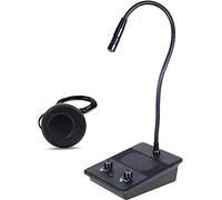 CHROX Sistema De Altavoces De Intercomunicación De Ventana, Micrófono De Ventana De Vidrio Antiinterferencias Comunicación Bidireccional para Tiendas, Bancos, Hospitales, Restaurantes