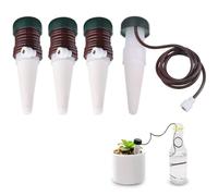 CHSEEO Sistema de Riego Automático Kit, 4 PCS Riego por Goteo Picos, Autorriego De Planta, Dispositivo de Irrigación Automático en Vacaciones, para Regar Plantas en Interiores y Exteriores
