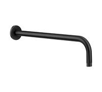 CHSEROK Brazo de Ducha de Proa 40 cm, Tubo de Extensión de Acero Inoxidable Negro Para Duchas Empotradas