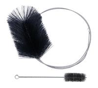 Chuanhylis 2 Piezas Cepillos de Caldera, Cepillo Deshollinador de Chimeneas LeñA, con Varilla de Empuje Flexible de 2 M Cepillo para Limpiar Chimeneas para Chimeneas, TuberíAs