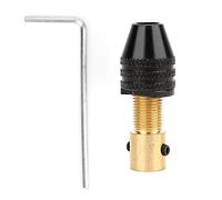 Chuck, Chuck Brass Balck Mini Accesorios de Perforación Eléctrica de 2.35 Mm/3.175 Mm Diámetro del Orificio WTIH, Toolmhuck (Conjunto de combinación de agujeros de 2.35 mm)