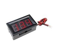 ChuFort Voltímetro digital impermeable de 0,56" CC 4,5-30 V medidor de monitor de voltaje de 2 cables(Red)