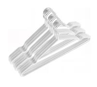 CHUIFAI 60 Perchas de Metal Blancas 40 cm, Antideslizantes con Revestimiento de Plástico, Ahorran Espacio para Abrigos, Camisas, Pantalones, Vestidos, Suéteres