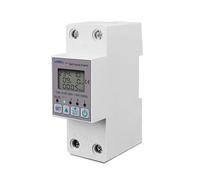 CHULKJFX Contador de energía 63 A 110 V 220 V KWh Interruptor de medición temporizador con protección contra tensión, corriente y fugas