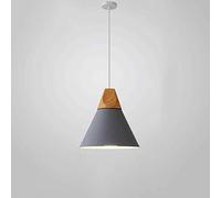 CHUNGYANG Lámpara Colgante Moderna, Iluminación De Techo Art Deco Industrial, Lámpara Colgante De Estilo Nórdico Simple, Base E27, 1 Lámpara para Comedor, Cocina, Isla, Pasillo, Tienda (Madera)