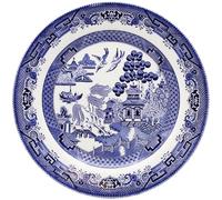 Churchill BLU Willow Mint - Plato de cena (cerámica, 26 x 26 x 1 cm), multicolor