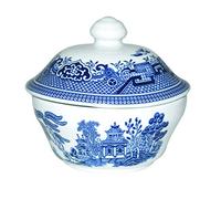 Churchill Fina loza de China cubierto azucarera 5.5" azul Willow