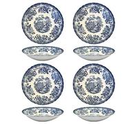 Churchill New Royal Wessex Tonquin Blue Chelsea - Cuenco para pasta (22,8 cm, 4 unidades), color azul