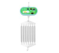 Chynalys Cuna de plumas para bebé de 20 kg, balancín eléctrico para bebé, controlador de columpio eléctrico con velocidad de 1 a 10 niveles de regulación, estructura de cuna de plumas, función de