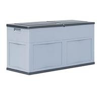 CIADAZ Caja de Almacenamiento 320 L, Baul Almacenaje Exterior, Baul Almacenamiento, Arcon Jardin Exterior, Caja De Almacenaje Exterior, Gris y Negro