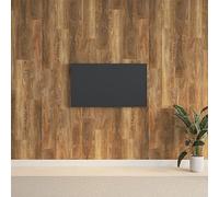 CIADAZ Paneles de pared con aspecto de madera PVC marrón 2,06 m Paneles Decorativos Para Pared, Revestimiento De Paredes, Murales Decorativos Pared, Decoracion Cocina 351819