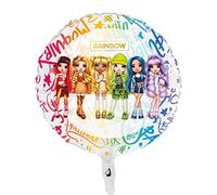 Ciao Rainbow High globo foil balloon mylar round (46 cm, 18 pulgadas), original MGA, multicolor