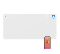CIARRA Radiador de Inercia 2000W con Cerámica y Película Calefactora WiFi | Emisor Térmico Cerámico Película Calefactora - Radiador Eléctrico Bajo Consumo para Grandes Espacios (15-30 m²) CBHTD20A-W