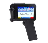 ciciglow Pistola de Impresora de Inyección de Tinta Portátil, sin Máquina de Codificación de Chorro de Tinta de Cartucho con Pantalla Táctil de 4.3 Pulgadas HD LED N6 para Código de