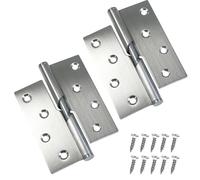 ciciment Par de bisagras elevables de acero inoxidable de 100 mm, diseño de levantamiento, bisagras resistentes al óxido para puertas internas y externas, armarios, montaje de marco (paquete de 2