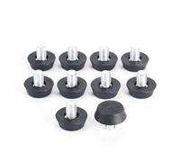 Cidegoo 10 patas de nivelación para muebles, diámetro ajustable M6/M8 x 23 mm, tornillo roscado de 23 mm, vástago de equilibrio, rack, sofá, mesa, almohadilla, patas de silla, soporte para patas de