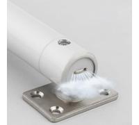 Cierrapuertas automático, Cierrapuertas hidráulico para puertas correderas con función de rebote neumático silencioso (blanco)