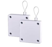 Cierrapuertas automático con sensor, 2 unidades de 1200 g, cierre automático de puerta sin agujeros, cierre de puerta corredizo con cordón para dormitorio, baño, oficina