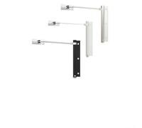 Cierrapuertas automático para puertas correderas con amortiguador hidráulico fuerza ajustable y carcasa de aleación de aluminio (plata)