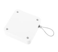 Cierrapuertas Automático sin Perforaciones de Cuerda para Dormitorio | ABS y Cable de Acero, Cierre Suave Gran Tensión, Blanco, para Puertas Correderas E Interiores