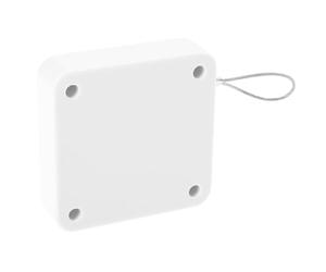 Cierrapuertas Automático sin Perforaciones, Simple y Silencioso | Resorte de Cuerda, Diseño Compacto, Uso en Dormitorio y Oficina, Color Blanco, ABS y Cable de Acero