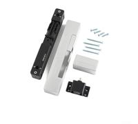 Cierrapuertas silencioso para puertas de madera de apertura exterior, amortiguador de amortiguación resistente con seguridad antipellizcos, dispositivo hidráulico de cierre automático para hogar