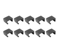 Ciieeo 10 Abrazaderas Negras de Plástico para Sofá Seccional de Mimbre Exterior, Clips para Muebles de Jardín, Fáciles de Quitar y Previenen Movimiento