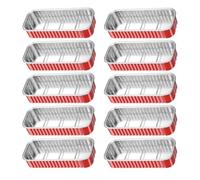 Ciieeo 10 Piezas Cajas Portátiles de Papel de Aluminio para Barbacoa | Aluminio, Almacenamiento y Transporte, Uso en Bbq Doméstica y Exterior