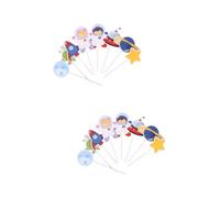 Ciieeo 32piezas Decoraciones De Pastel Espacial De Astronautas Para Cumpleaños y Fiestas Temáticas Infantiles Toppers De De Alimenticio Para Showers y Celebraciones De Espacio