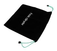 Ciieeo Bolsa de Almacenamiento para Secador de Pelo 33x30 Cm, Bolsa Cordón de Lona Negra y Cuerda Verde, Organizador Multifuncional para Viaje, Hotel y Cuidado del Cabello