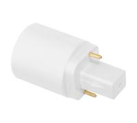 Ciieeo Convertidor de Portalámparas G24D a E27 6.4X3.5X3.5 CM Adaptador de Casquillo para Bombillas LED y Energético Adecuado para Comercio y Espacios Interiores