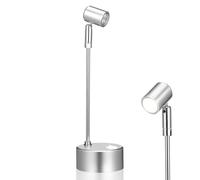 Ciieeo Foco LED para Exhibición de Interior Batería, Luz de Acento en Aluminio Plata, Potencia 1w para Cocinas y Vitrinas Modernas Color Aleatorio Estilo Varios estilos
