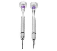 Ciieeo Juego de 2 Destornilladores para Reparación de Gafas, 1.8 Mm Cruzado y Plano Mango, Mini Destornilladores de Precisión para Gafas de Sol, Electrónica y Relojes, Portátil para Uso