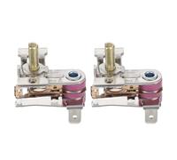 Ciieeo Regulador de Temperatura para radiador eléctrico de Aceite, Interruptor termostático Ajustable, 2 Piezas, Calentamiento rápido, Accesorios para Color Aleatorio Varios Estilos