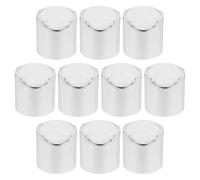 Ciieeo Tapones De Botellas De Loción Y Gel De Ducha 10 Piezas De Plástico Color Plata Con Diseño Único Para Uso Personal