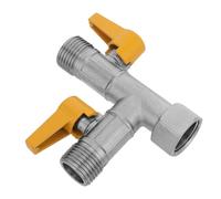 Ciieeo Válvula Desviadora de Ducha, Desviador Lateral Ducha G1/2 de Latón, 3 Vías en T Válvula de Cierre, para Baño y Hogares Ocupados