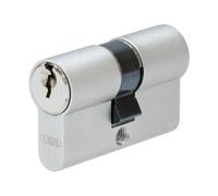 Cilindro corto ABUS TI11 ST 25/25, de puerta para puertas de cristal, puertas metálicas y puertas de entrada delgadas, que se cierran de diferentes formas, de cerradura con 3 llaves