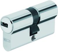 Cilindro de cerradura ABUS D6N - Cilindro de seguridad para puertas de entrada, niquelado, 45x50 mm - 32216