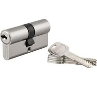 Cilindro de cerradura de doble entrada para vehículos Trafic, de 30x30 mm, con protección antirrobo y antitaladro, acabado en níquel, con función de emergencia y 5 llaves - THIRARD