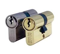 Cilindro europeo niquelado variado 90 mm Serie C IFAM - 40+50 - Tornillos 5 x 40 - 14460