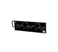 Cilindro h-13 percha de pared, metal, negro, 3x40x10 cm