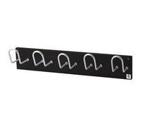 Cilindro h-15 percha de pared, metal, negro, 3x60x10 cm