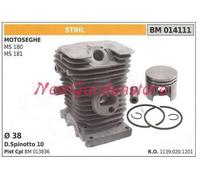 Cilindro Pistón Segmentos STIHL Motor Motosierra MS 180 181 014111