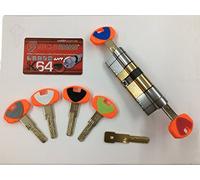 Cilindro securemme de seguridad Calidad evok64 CCS mm. 40 - 50 resistente al Bumping, doble sistema de codificación a perfil europeo refuerzo central cuerpo Cilindro