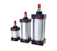 Cilindros neumáticos de aire SC32 mm diámetro, doble efecto, carrera 50/75/100/125/150/175/200/250/300/350/400/500/1000, 1 unidad(Stroke 900mm)