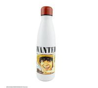 Cinereplicas - Botella isotérmica One Piece Wanted Luffy CR4092 de acero inoxidable para uso diario, escuela o exterior, manteniendo bebidas frías o calientes, ideal como regalo coleccionista Medium