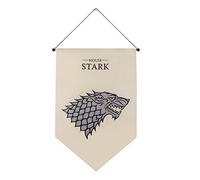 Cinereplicas Game of Thrones - Stark banderola de pared 100 * 55cm - Licencia Oficial