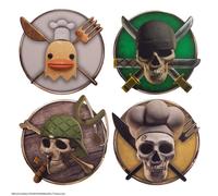 Cinereplicas one piece - juego de 4 posavasos - personajes 2 - licenci