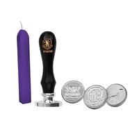 Cinereplicas Wednesday - Kit de 3 Sellos de cera de Cosa, Emblema de la Academia Nevermore y Maquina de Escribir + Cera - Licencia Oficial