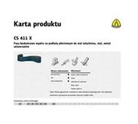 Cinta abrasiva sin fin para herramientas eléctricas cs411x 75mm x 533